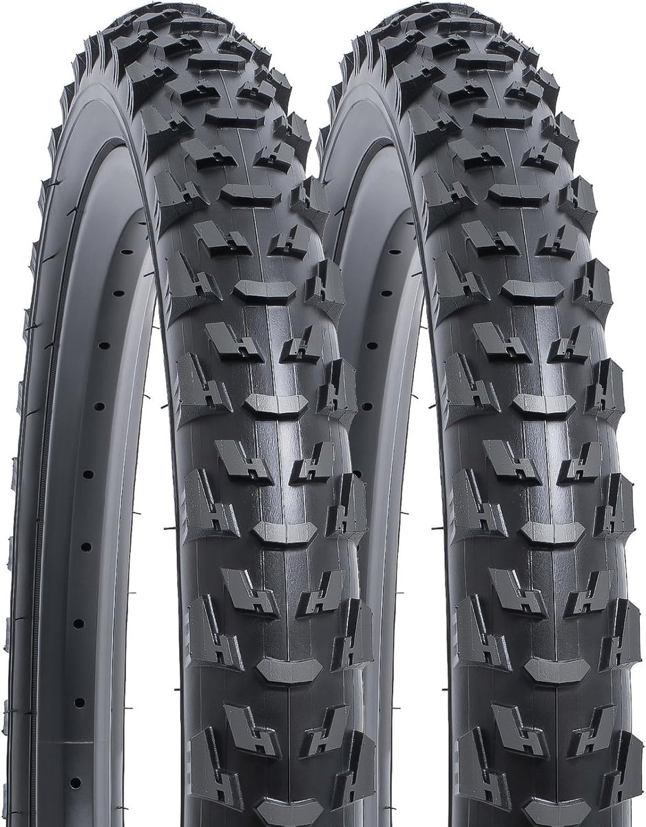 YUNSCM 2-PCS 20-inch Bicycle Tires 20x1.95/53-406 Compatible with Mountain 20x1.95 Bicycle Tyres (Y-1439) - ShopVlot