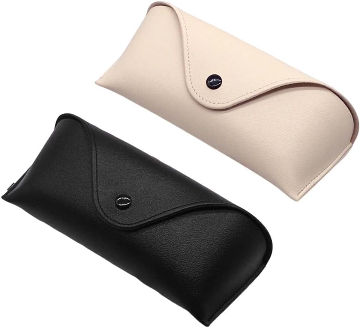 SULIUDAJI 2 Pcs Soft Glasses Cases, Portable Leather Travel Glasses, Pouch, Belt Bag for Sunglasses Women Men - ShopVlot