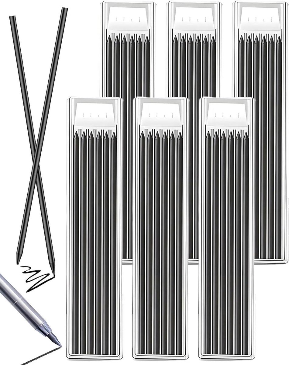 DAFNE 36 stuks vulpotlood voor timmerspotlood, 2,8mm potloodvulling voor Pica Dry, stevige dieptemarkeerders, voor - ShopVlot