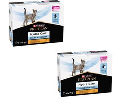 Purina PRO PLAN Hydra Care Cat - Double Pack - 2 x 10 x 75 g - Complementary feed for adult cats - ShopVlot