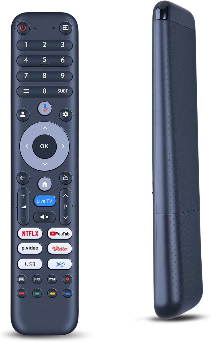 GTUPA16G spraakversie vervangende afstandsbediening geschikt voor CHIQ Google Voice TV-afstandsbediening U55QM10 L40FT - ShopVlot