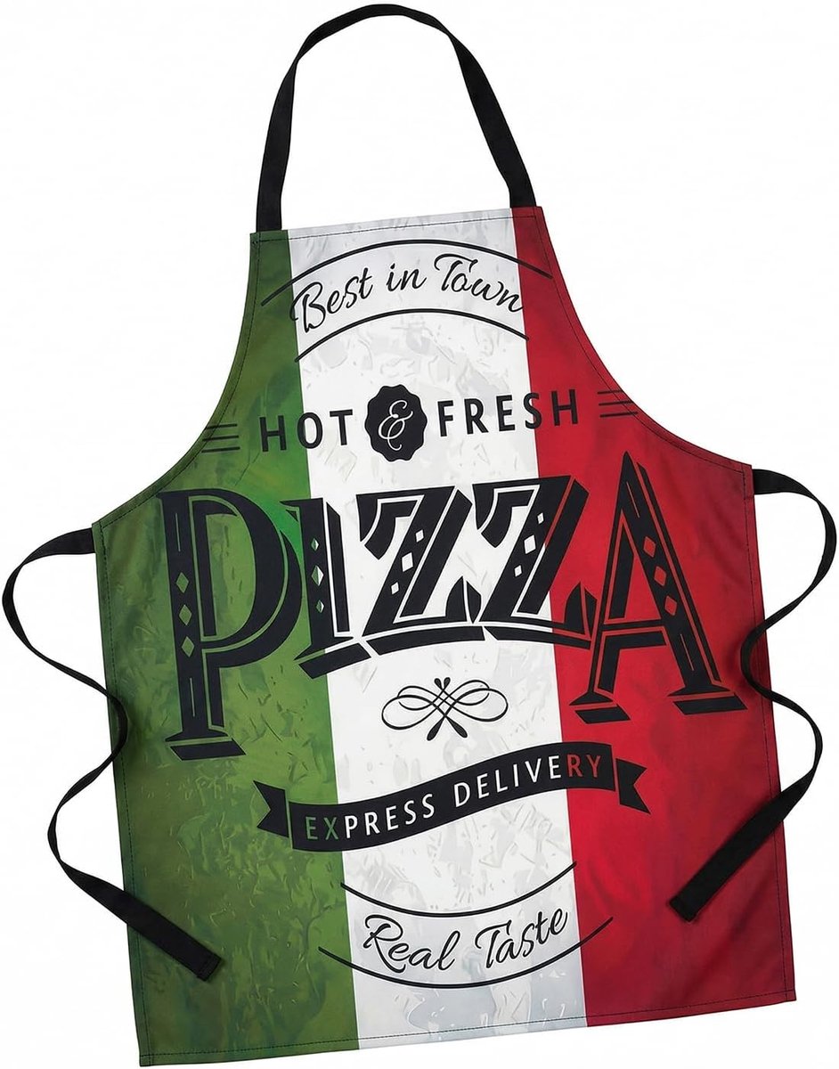 Herenschort, Italiaans patroon, 1 stuk, grappig keukenschort voor grillen, koken en bakken, ideaal cadeau voor hem. - ShopVlot