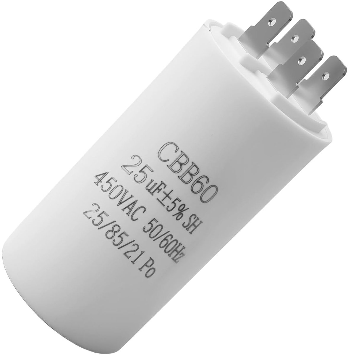 Capacitor CBB60 25uF 450 V, Starter Capacitor, for Pool Pump, Roller Shutter, Single Phase Motor, Compressor, Fan - ShopVlot