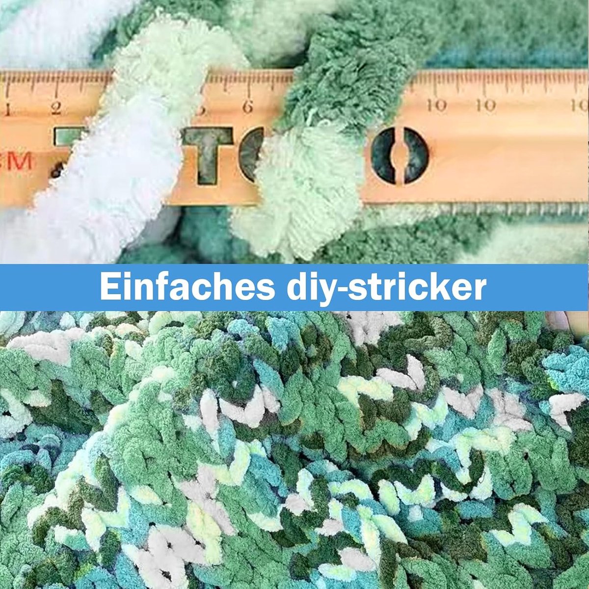 Dikke wol 500g - 2 stuks cloud lake - milieuvriendelijk - ideaal voor knuffelbare dekens - ShopVlot