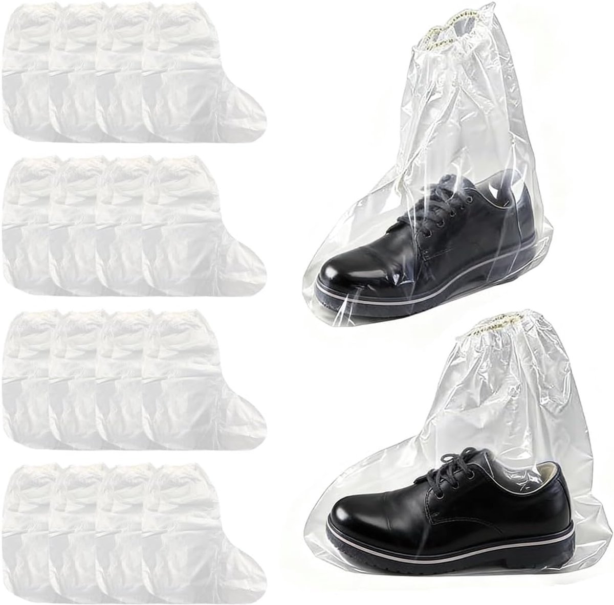 wegwerpschoenhoezen 8 paar - waterdicht - overschoenen voor volwassenen - ideaal voor regen en buitenactiviteiten - ShopVlot
