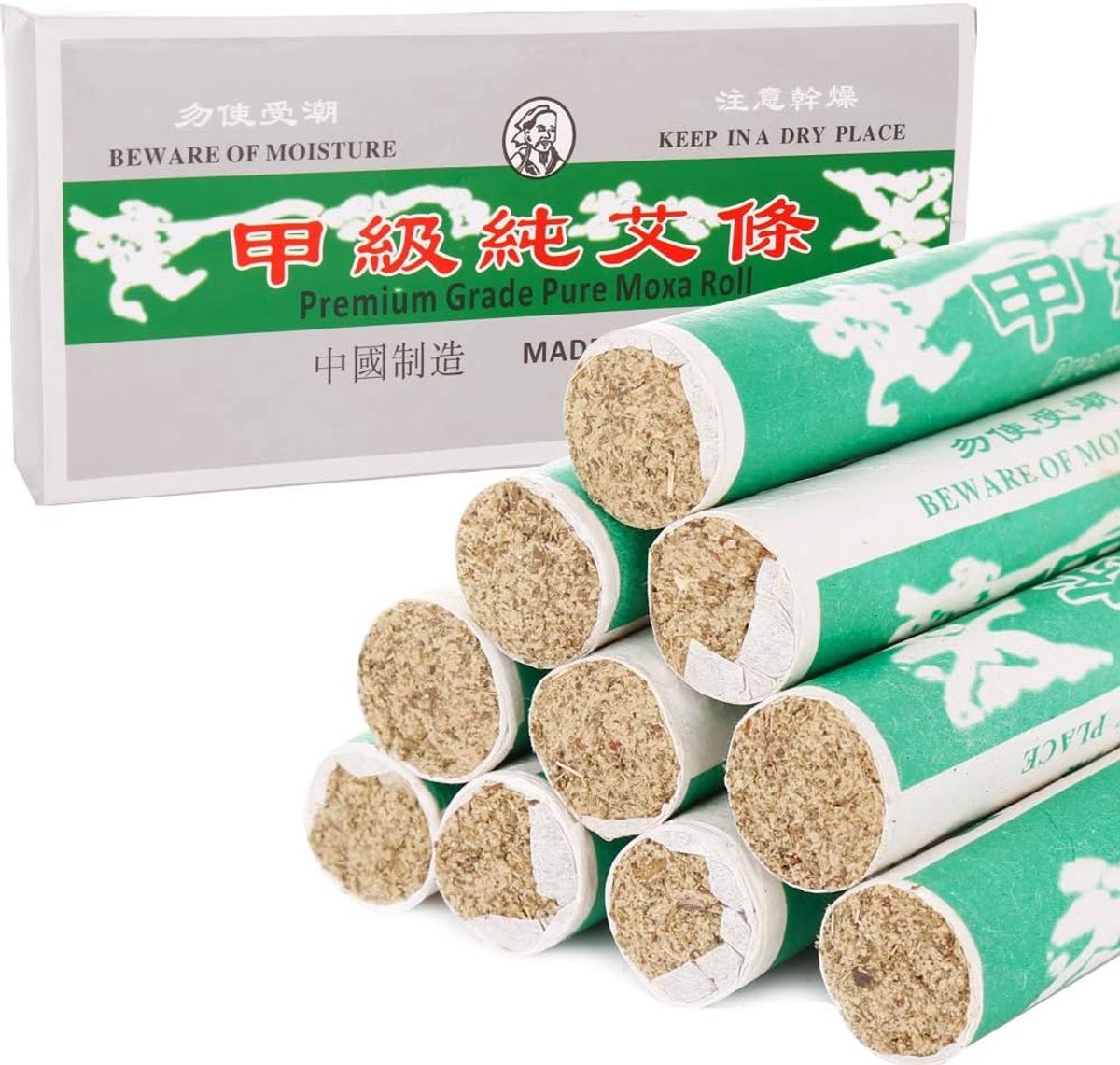 Rolls voor milde moxibustie - doos van 10 rollen - ideaal voor acupunctuur - bevorder ontspanning - ShopVlot
