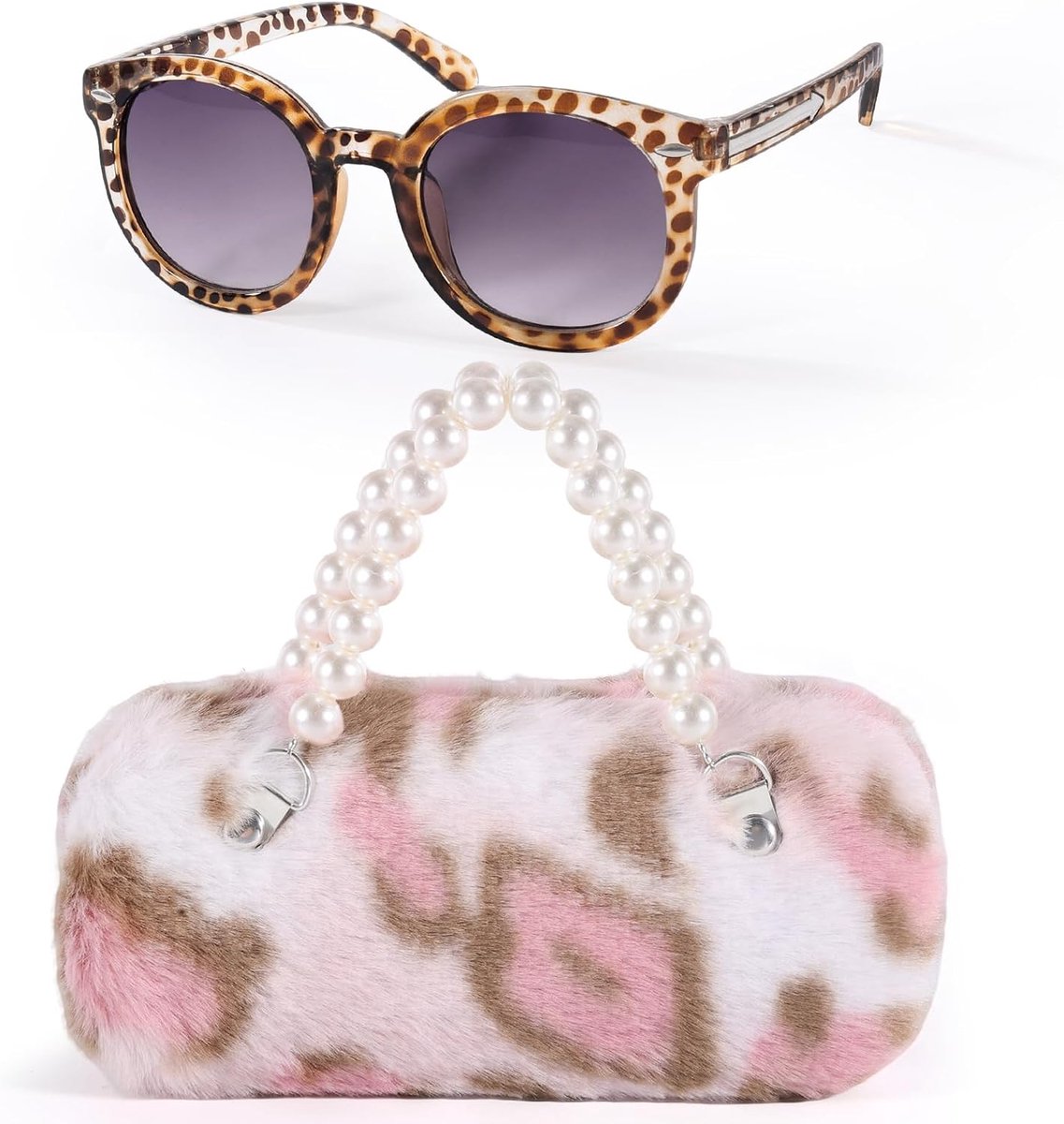 Kids bril case zonnebril set - harde brillen case - met handvat - ideaal voor meisjes - ShopVlot