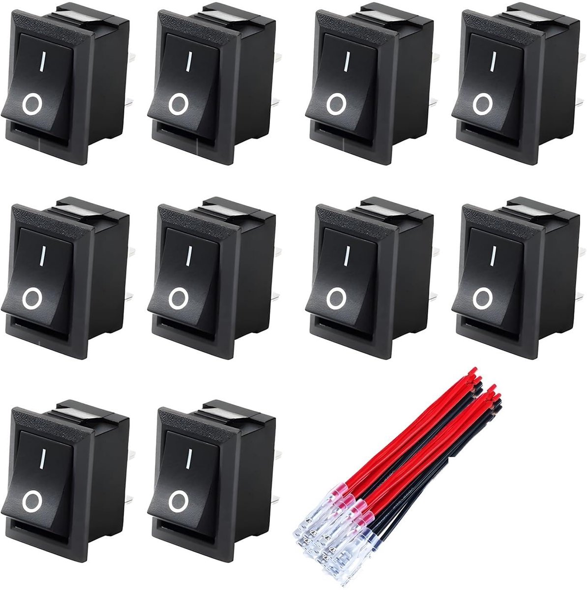 Mini toggle switch 2-polig - Snap-in ontwerp - Compact en robuust - Ideaal voor huis en boot - ShopVlot