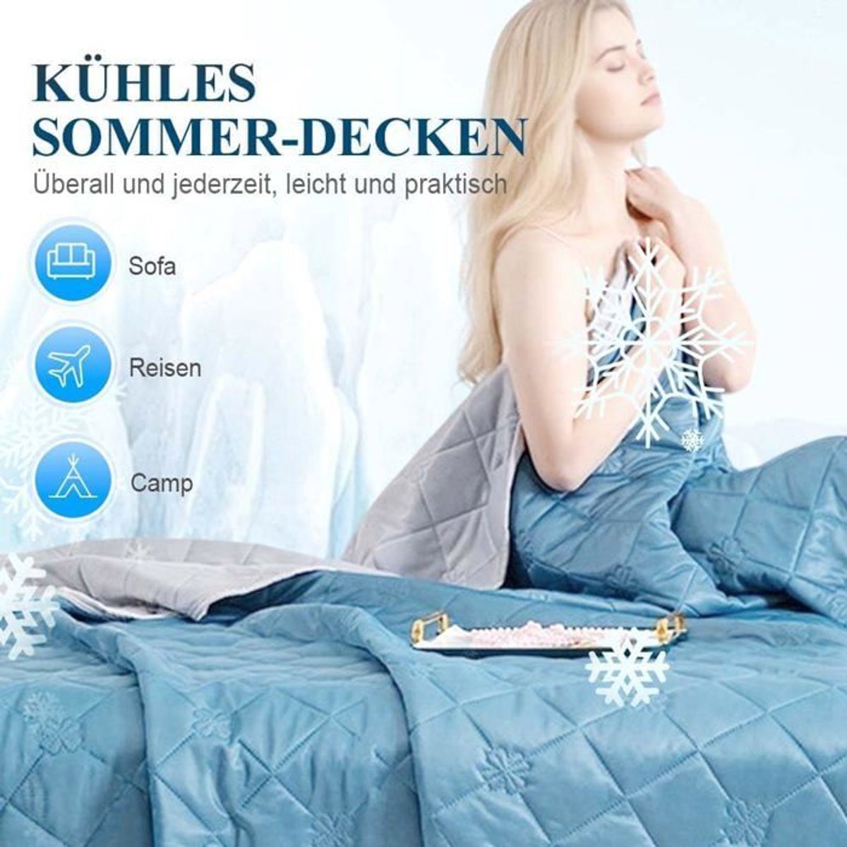 LISM-Koeldeken voor de zomer - Koeldeken voor tijdens het slapen - Lichtgewicht, dubbelzijdig - Comfortabel en zacht (roze, 100x150cm)
