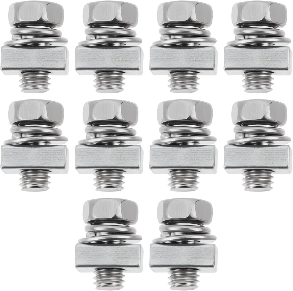 Grasmaaier batterij bevestiging M5x10mm - 20 stuks vierkante moer schroef set - vervang oude hardware - ShopVlot
