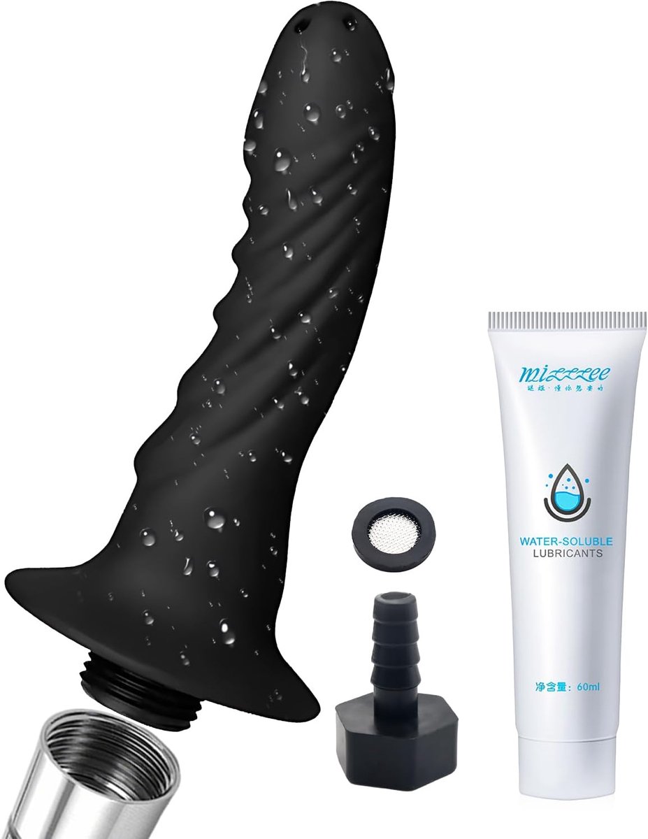 Reinigingskit voor Anale en Vaginale Hygiëne - Silicone Douche met Slangadapter - ShopVlot