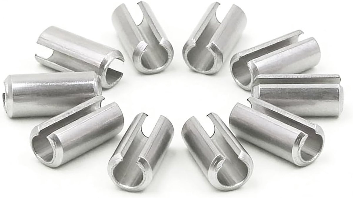 Elastische pennen M5 30 mm - roestvrij staal 304 - zilverkleurig - sterke bevestiging - ShopVlot