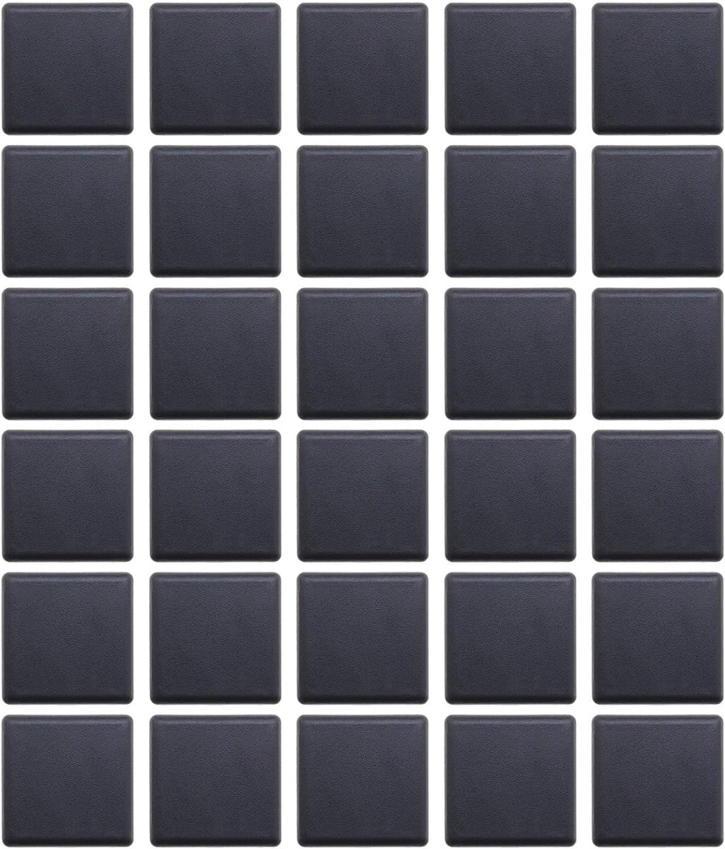 Aluminium profielen eindkap deksel 40x40mm - kunststof - zwart - veilig en esthetisch - ShopVlot
