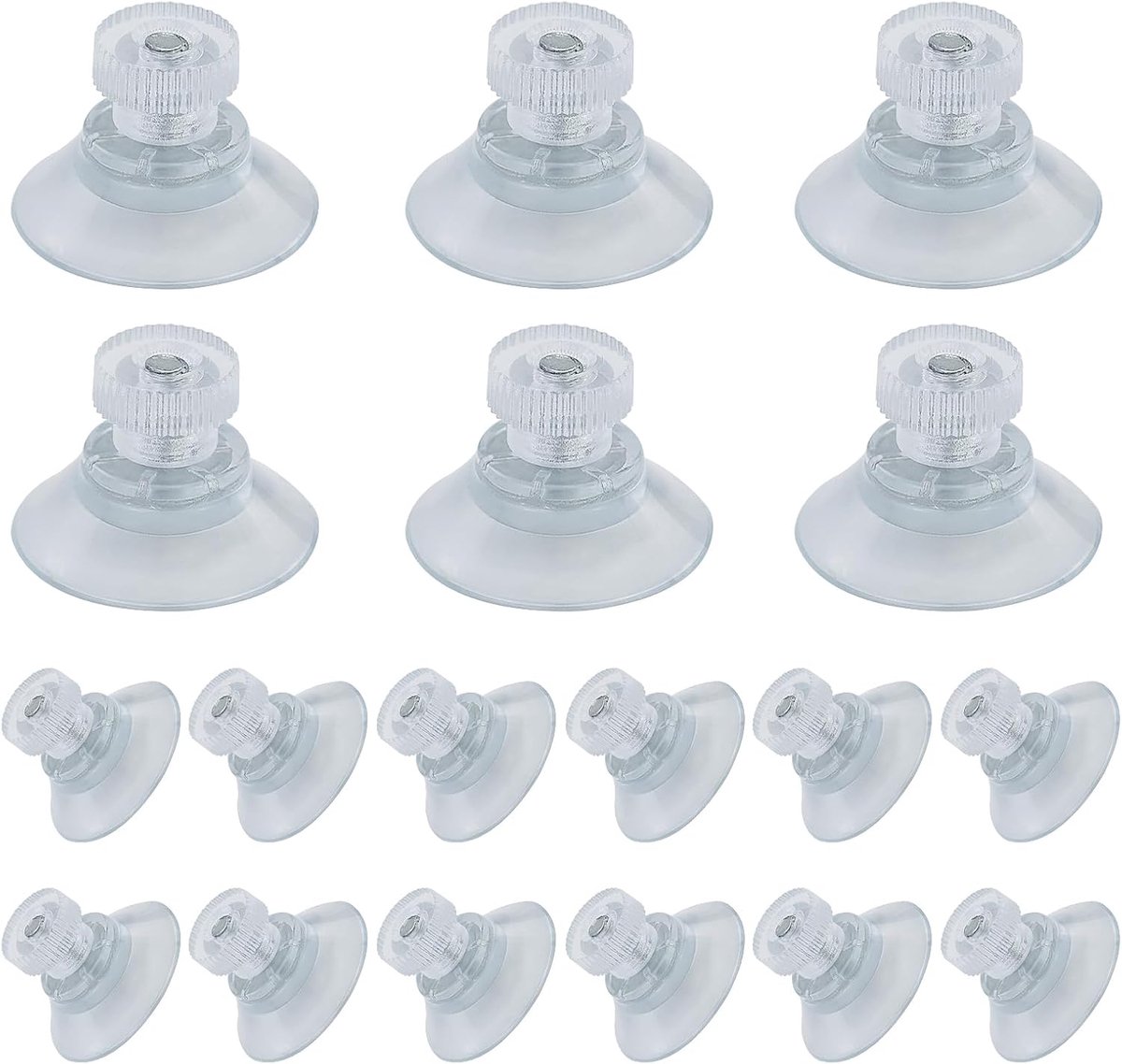 Suction Cup 25 mm - Transparant PVC - Extra sterk - Ideaal voor ramen en decoratie - ShopVlot