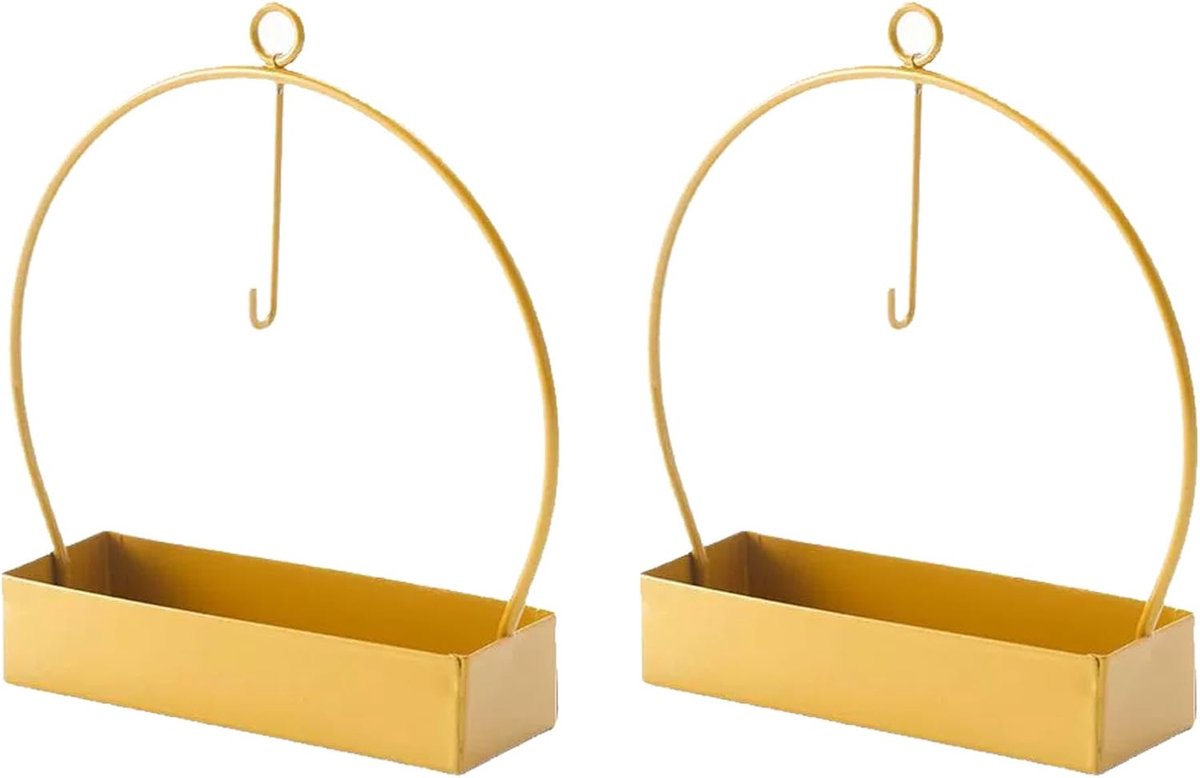 Muggenspoelframe 2 stuks - Rond van ijzer - Scandinavische stijl - Voor het ophangen van muggenspiraal - ShopVlot
