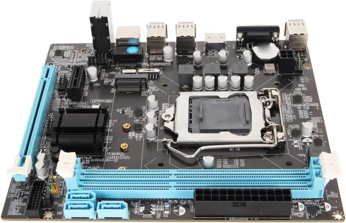 Micro ATX moederbord LGA 1155 - Dual Channel DDR3 - M.2 NVMe ondersteuning - Ideaal voor krachtige systemen - ShopVlot