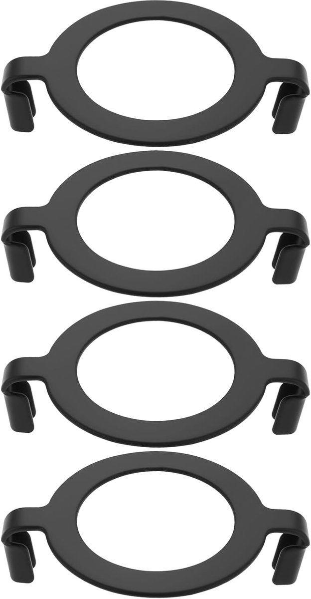 Lamp harp houder adapters 4PCS - 4,2cm - zwart met metalen bevestiging - voor veilige lampenkap - ShopVlot