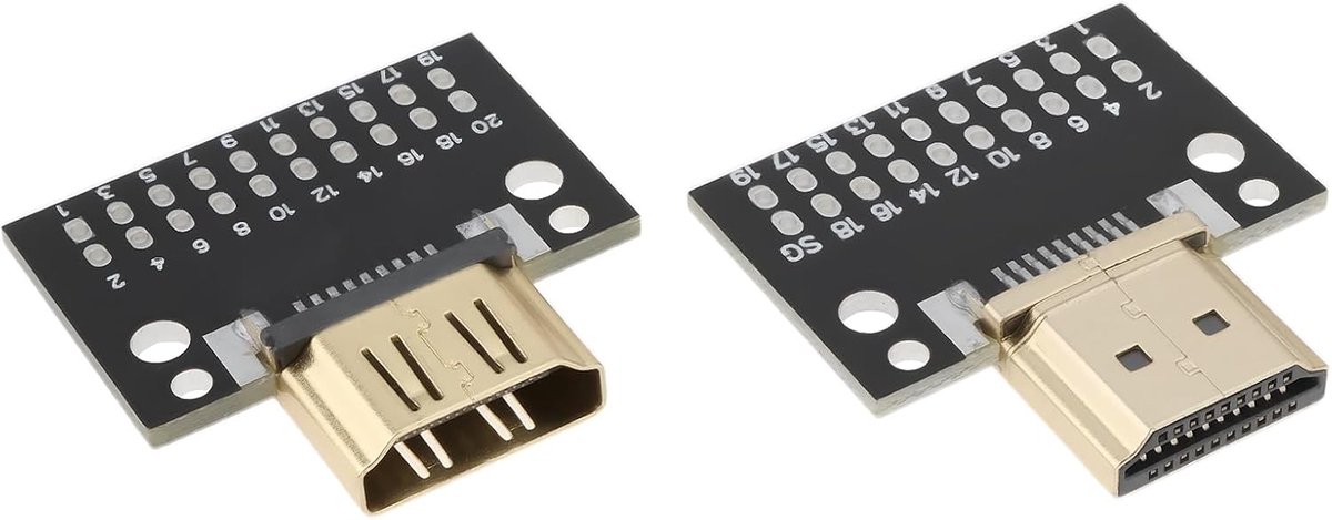 HDMI Test Board 2pcs - Mannetje en Vrouwtje - Geschikt voor PS4 en PS5 - Ideaal voor detectie en debugging - ShopVlot