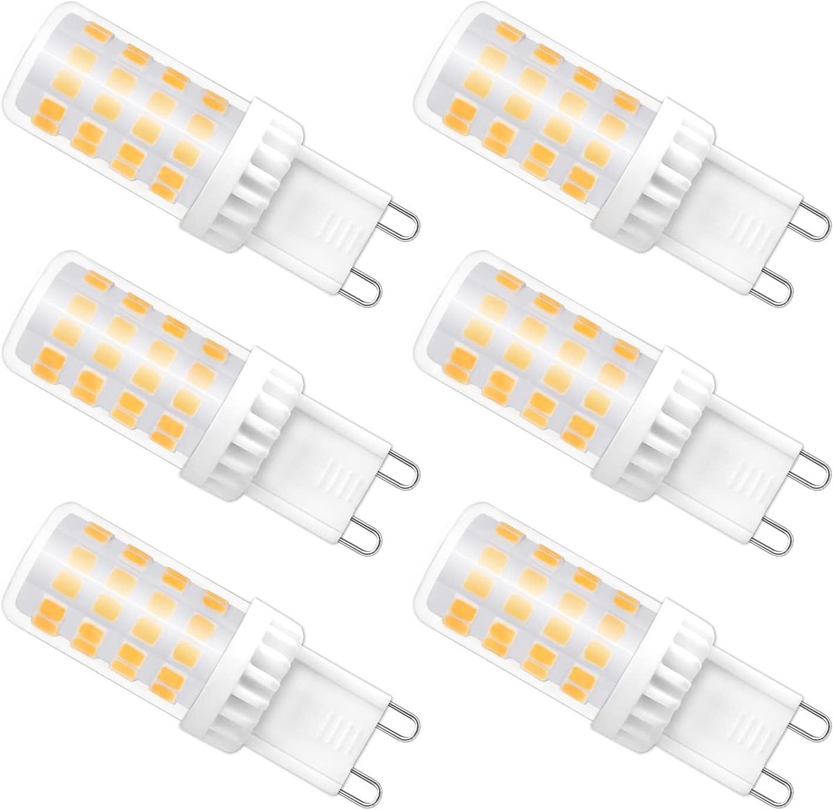 G9 LED-Lamp - Koud Wit 6000K - 6 Stuks - Energiebesparende Lamp met G9 Standaard Basis - Voor Binnen en Buiten