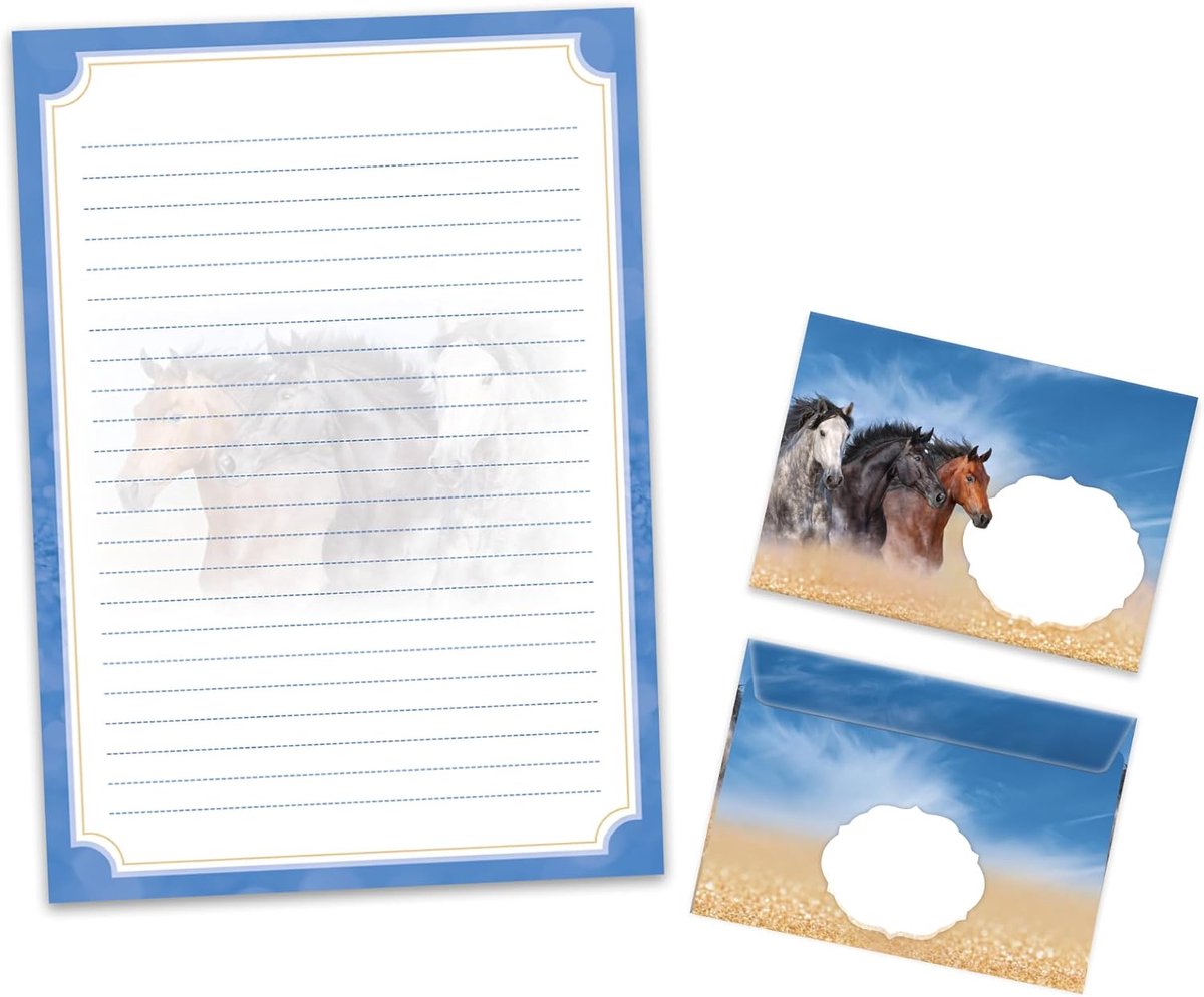 Schrijfset met dieren - A4 formaat - 25 vel en 15 enveloppen - perfect voor kinderen - ShopVlot