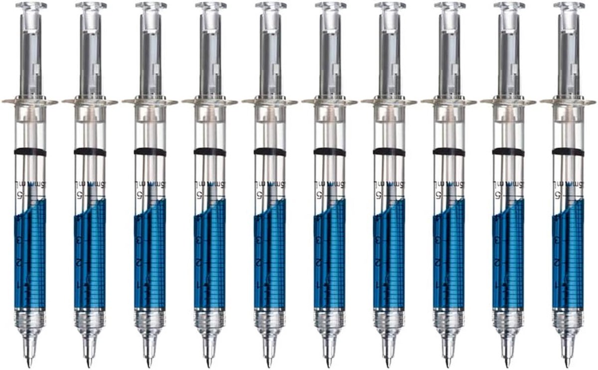 Balpen set 10-delig - sleutelvorm - diverse kleuren - ideaal voor feestjes - ShopVlot