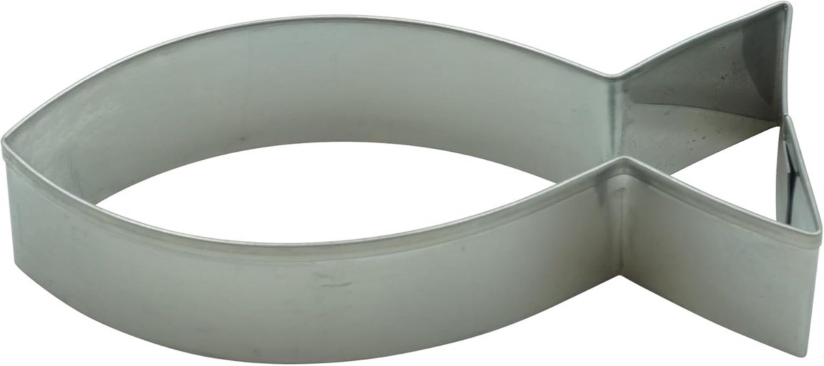 BekkiB - Cookie cutter "Christian fish" - approx. 8.6 x 3.5 cm - ShopVlot