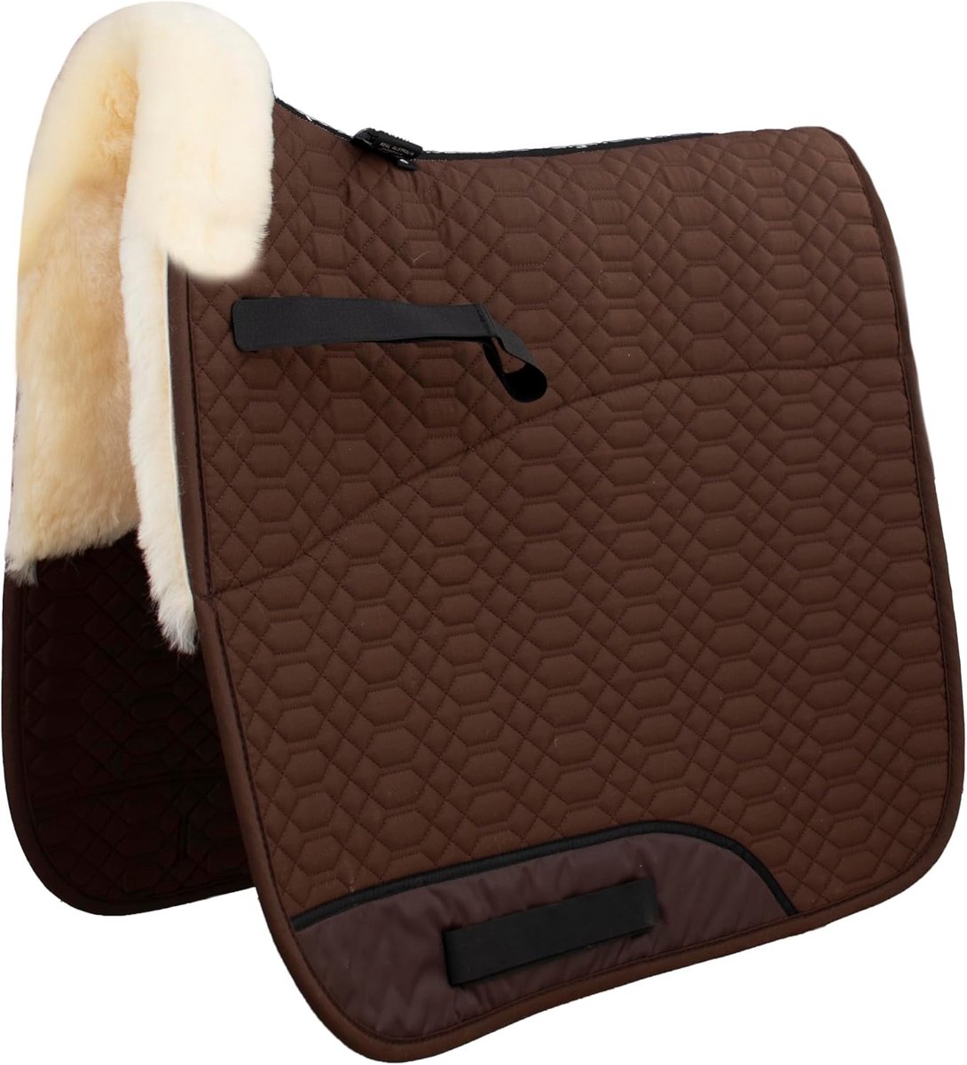 Angel riding lambskin schabrak fabric moccabraun (Schabra 1) colourful: can be combined with 12 lambskin colours! - ShopVlot
