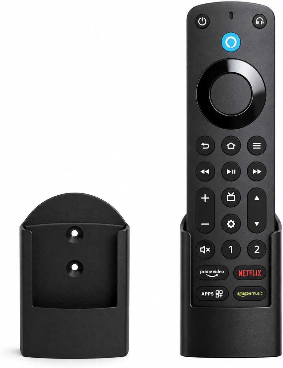 Afstandsbedieninghouder voor Fire TV afstandsbediening, wandhouder, zwart, organizer voor woonkamer, slaapkamer en - ShopVlot