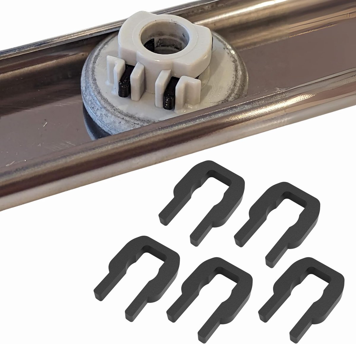 Set of 5 Cutlery Clips Compatible with Miele G305 G3xx Cutlery Rails, Replacement for 09759811 1107900, Robust Carbon - ShopVlot