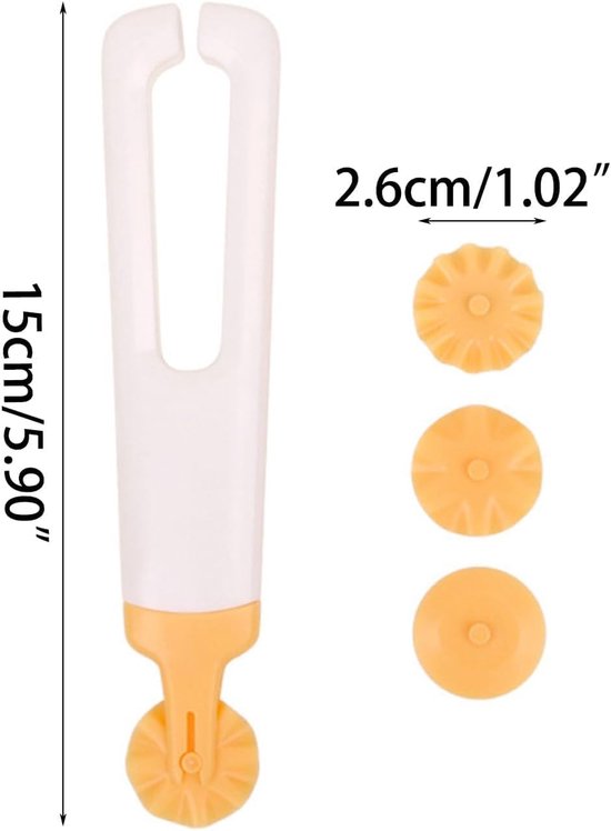 Pasta Cutter Wheel, Pasta Cutter Wheel, Baking Dough Cutter, Plastic Pastry Cutter for Pie Crust Ravioli, Pasta - ShopVlot — afbeelding 4