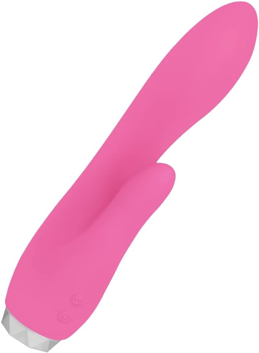 EIS, Vibrator, 'Curved Rabbit Vibrator, 17 cm', Waterproof, Wide Base, Skin-friendly Silicone - ShopVlot