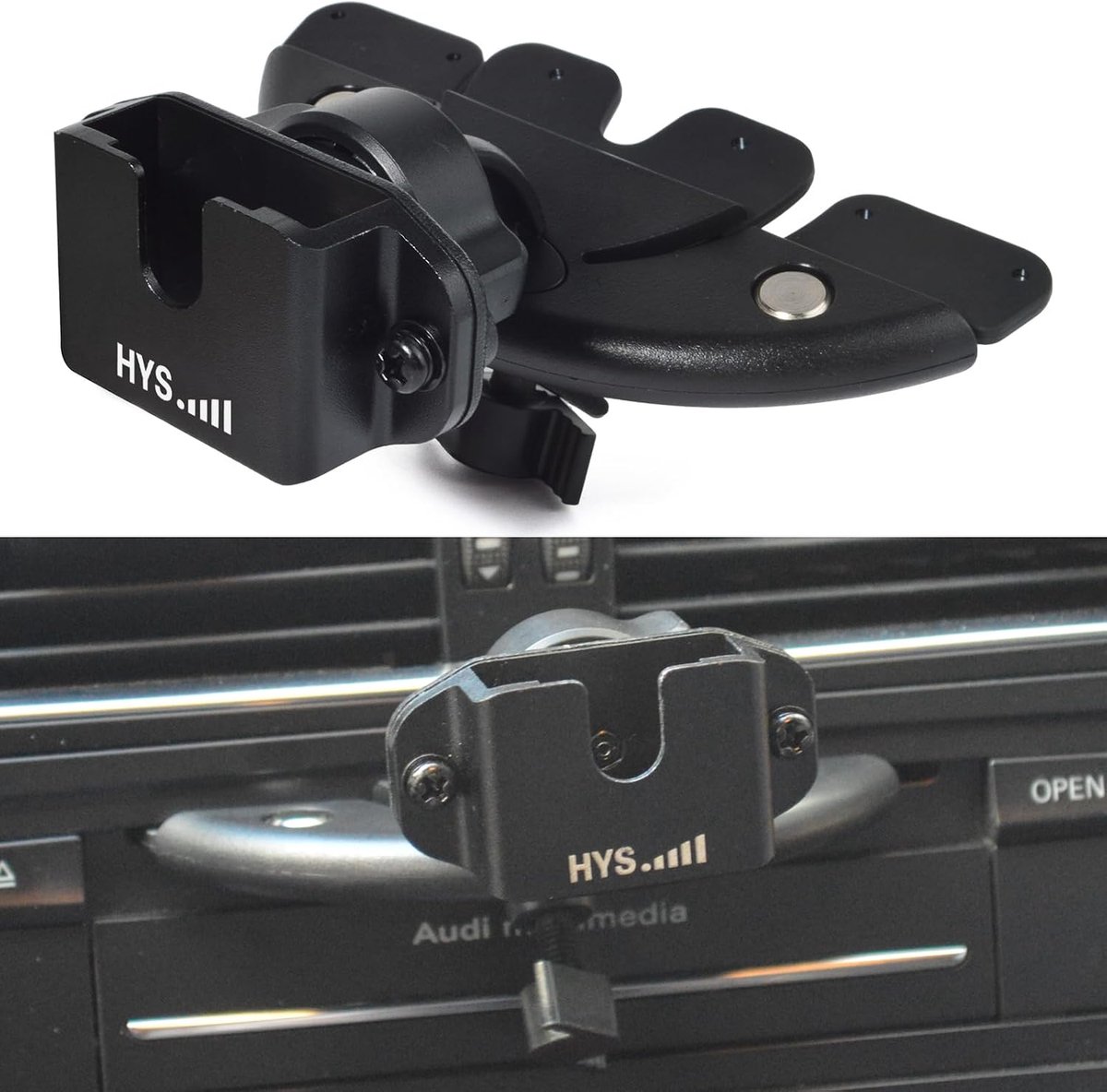 HYS CD Slot Holder for Vehicle Radio Equipment - Fits in Any Ordinary Car CD Player Compatible with Multiple Models - ShopVlot