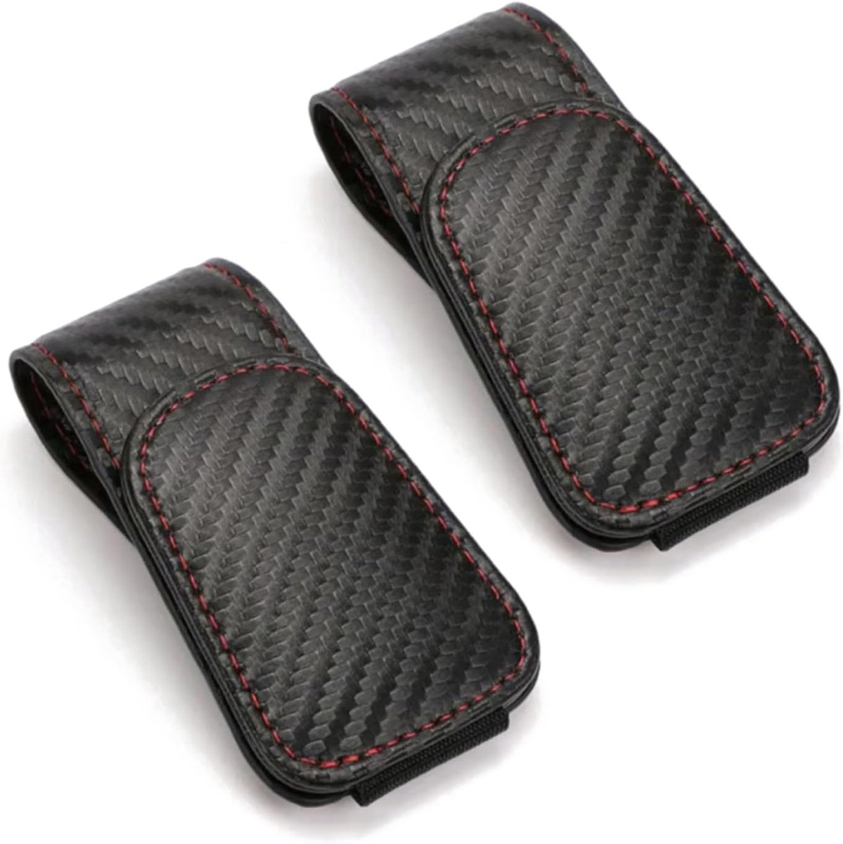 MOLIMOLI 2 Pcs Glasses Holder for Car - Magnetic Sunglasses Holder Leather Accessories Universal Glasses Holder - ShopVlot