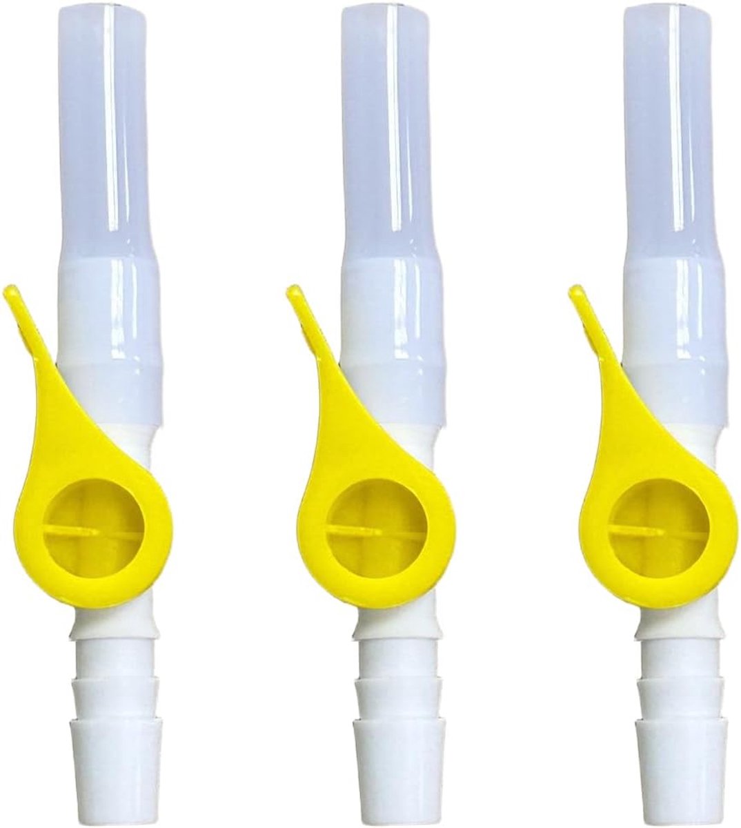 3 pcs catheter valves for urinal discharge, comfortable and easy to use, with lever valve, smooth edges and soft - ShopVlot