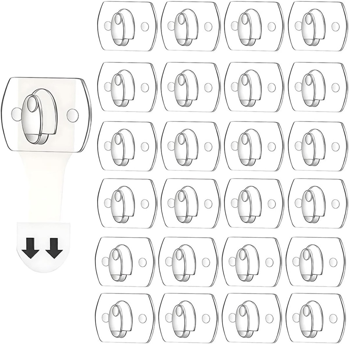 60 Pcs Outdoor Cable Holders, Self Adhesive Cable Organizer, Cable Ties, Cable Management Decoration, Cable Attachment - ShopVlot