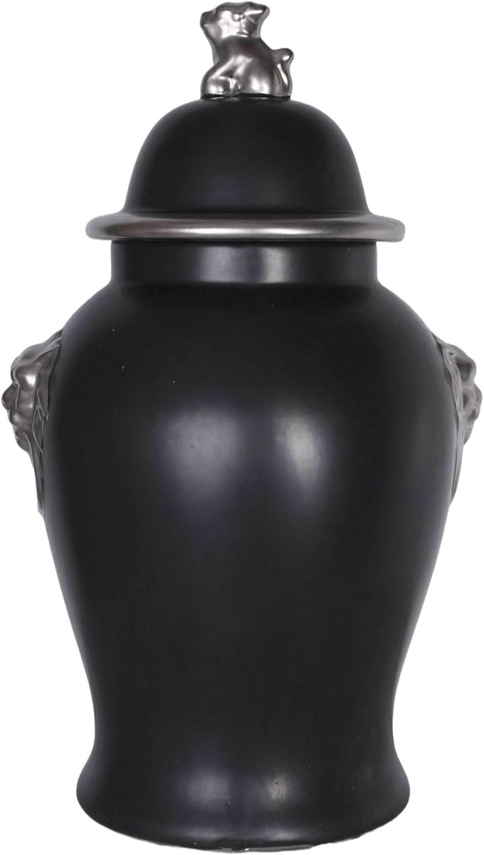 Large Chinese vase with lid Temple dogs lion heads 60 cm pin008 Palazzo Exclusive - ShopVlot
