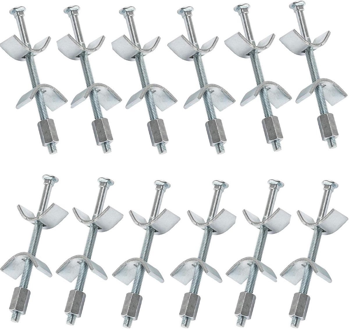 Worktop Connectors 100 mm, 12 Pieces Furniture Connectors, Furniture Connector Screws, Connection Screw, for Worktop - ShopVlot