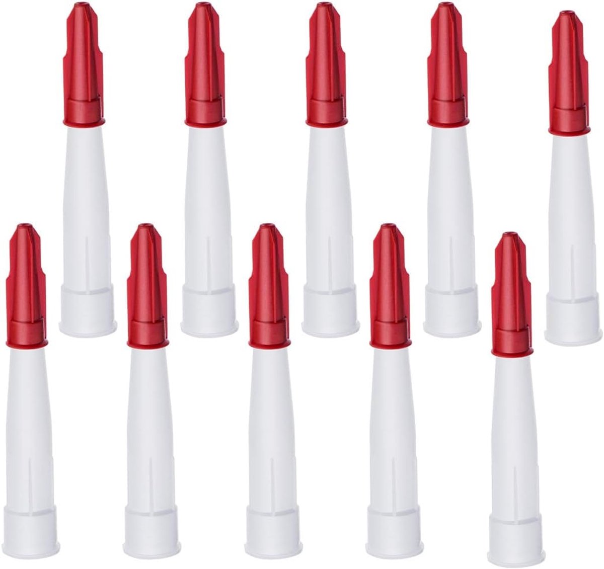 1 piece plastic nozzle with red plastic cap replacement head made of plastic replacement nozzle for sealant - ShopVlot
