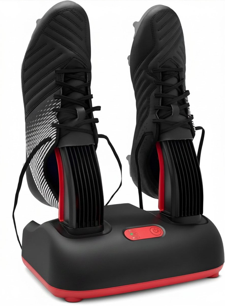 Ploutos® Schoenendroger - Voor Alle Schoenen - Elektrische Schoendroger - Zwart/Rood - 29cm x 33cm x 18cm