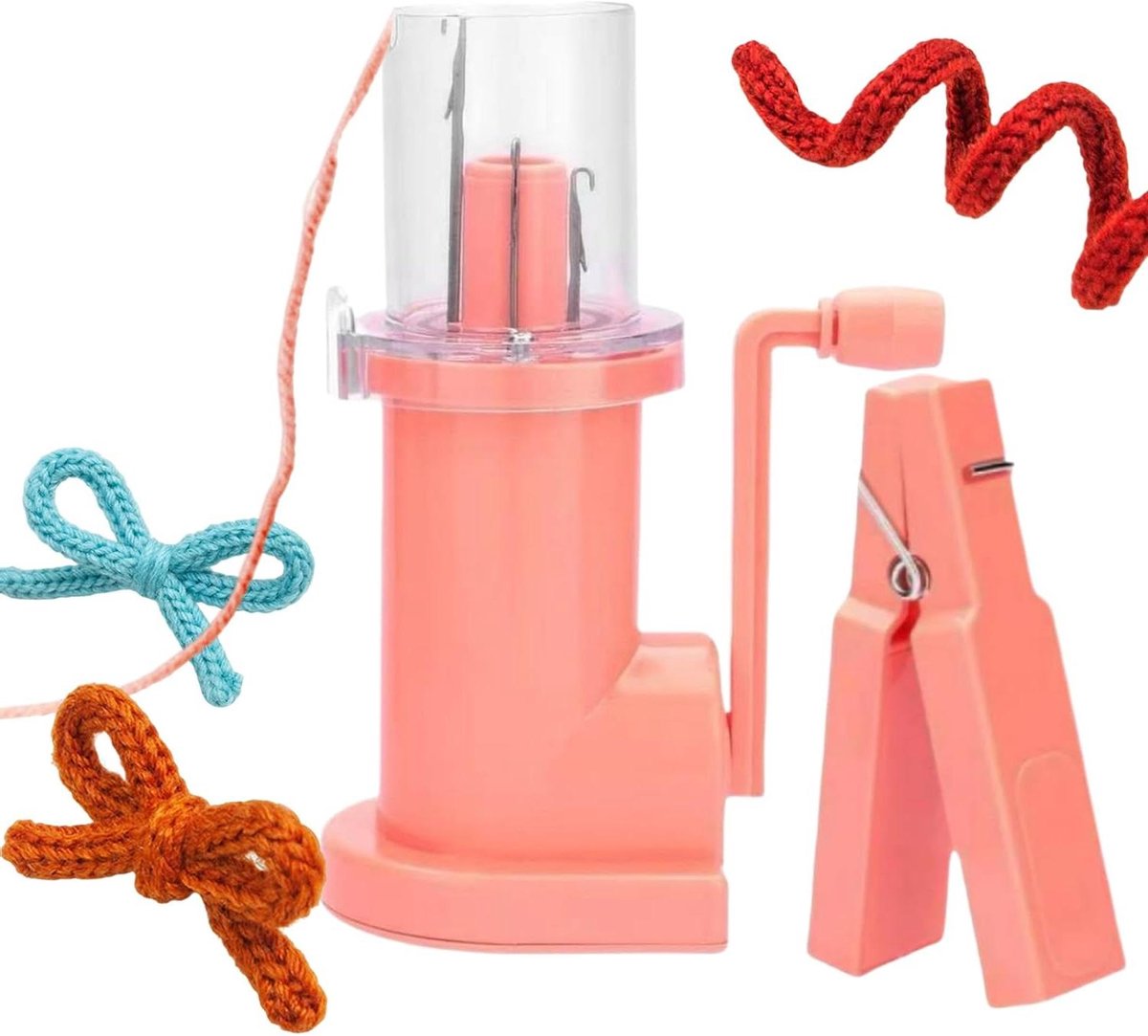 Breimachine - Handbreier - Knutselprojecten Maken - Verstelbare Snelheid - 138 x 93 x 58 cm - roze