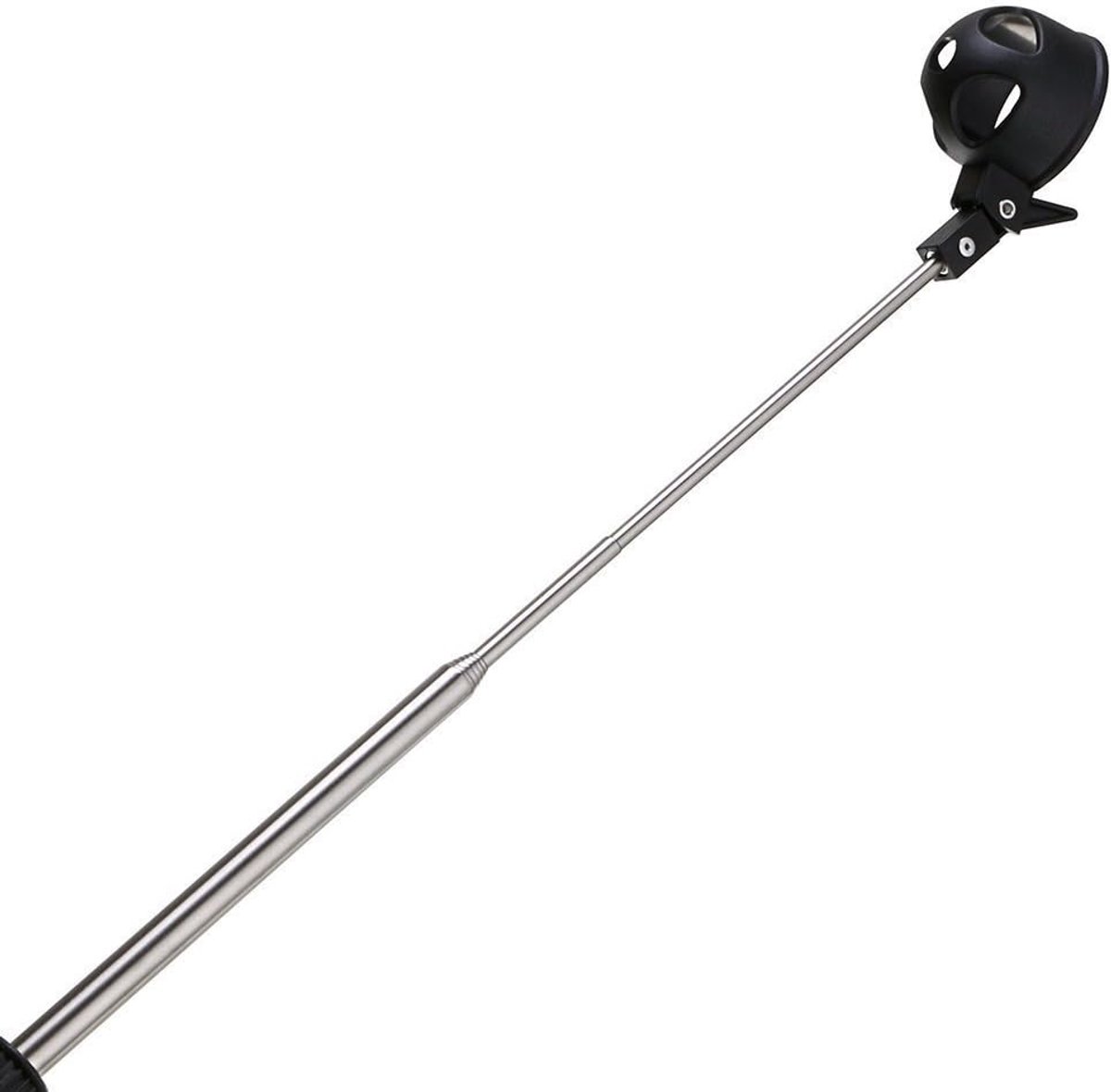 Stainless Steel Golf Ball Retriever, Retractable Golf Ball Pickup Golf Ball Scoop Grabber (Black) - ShopVlot