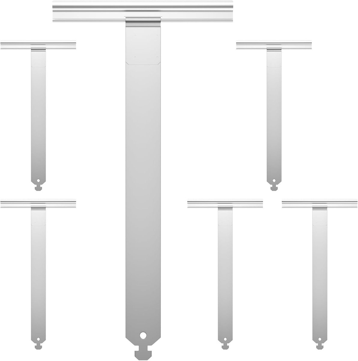 Mini rolluiken ophangveer 6 stuks - staal - eenvoudig te bevestigen - voor optimale werking - ShopVlot