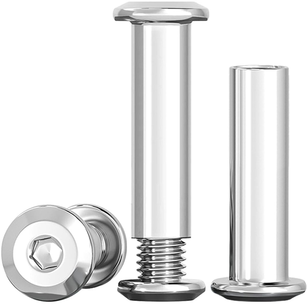 Solidchoice - Set van 10 RVS Verbinding Schroeven M8 x 25mm