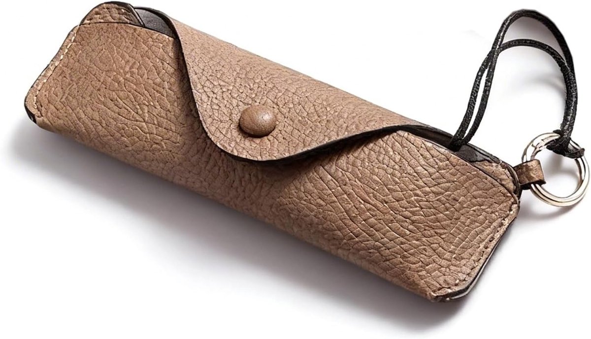 Bril Etui - Vintage Leerlook - Zacht Kunstleer - Bescherming voor Zonnebrillen - ShopVlot