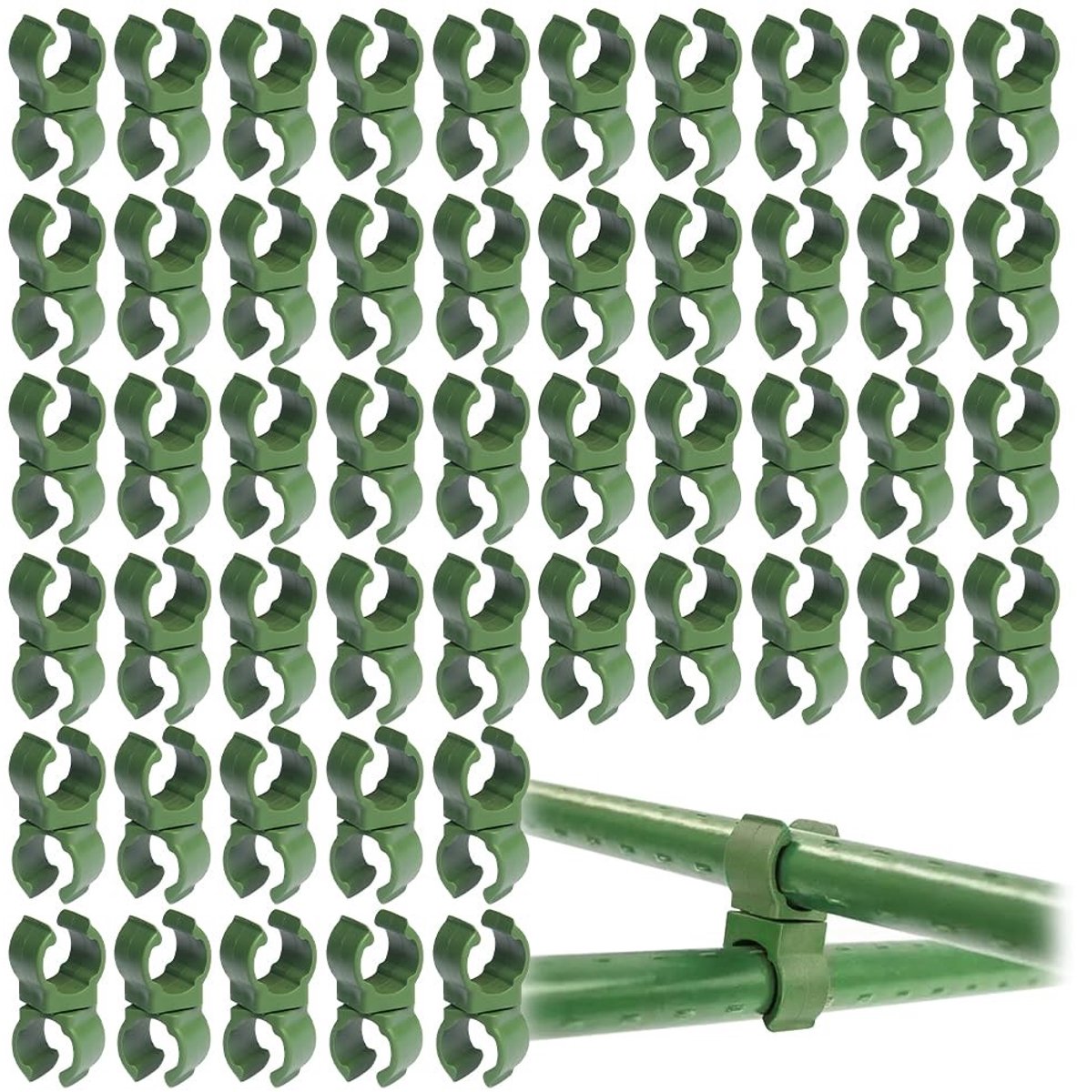 Solidchoice - 50 Stuks Plant Clips voor Ondersteuning van Planten