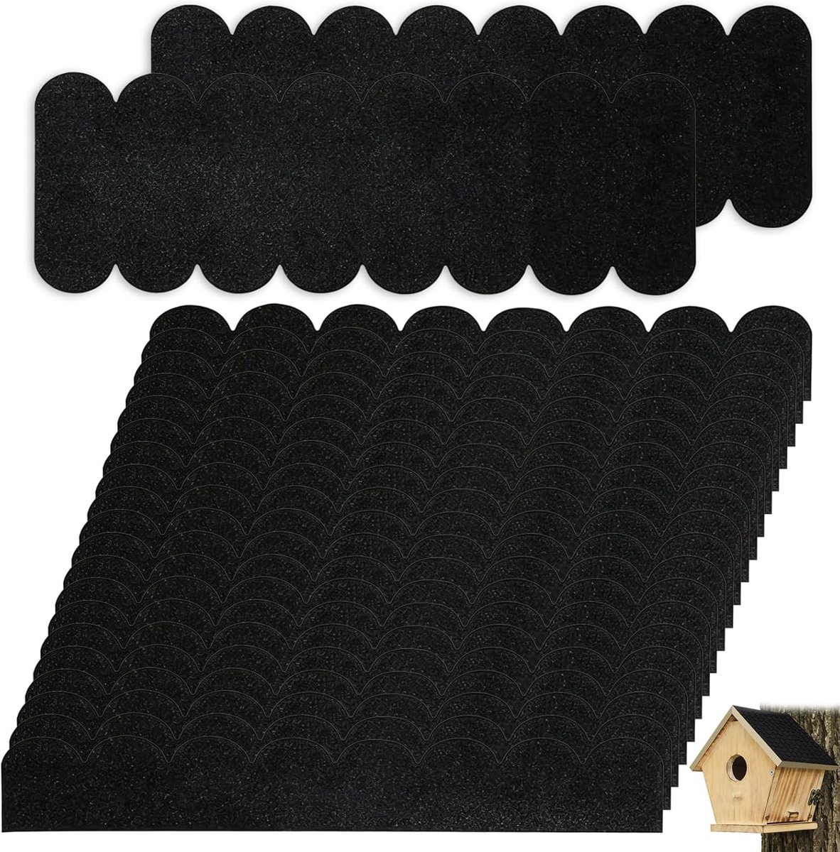 Zelfklevende dakshingles 295×50 mm - waterdicht - eenvoudig te snijden - ideaal voor vogelhuizen en insectenhotels - ShopVlot