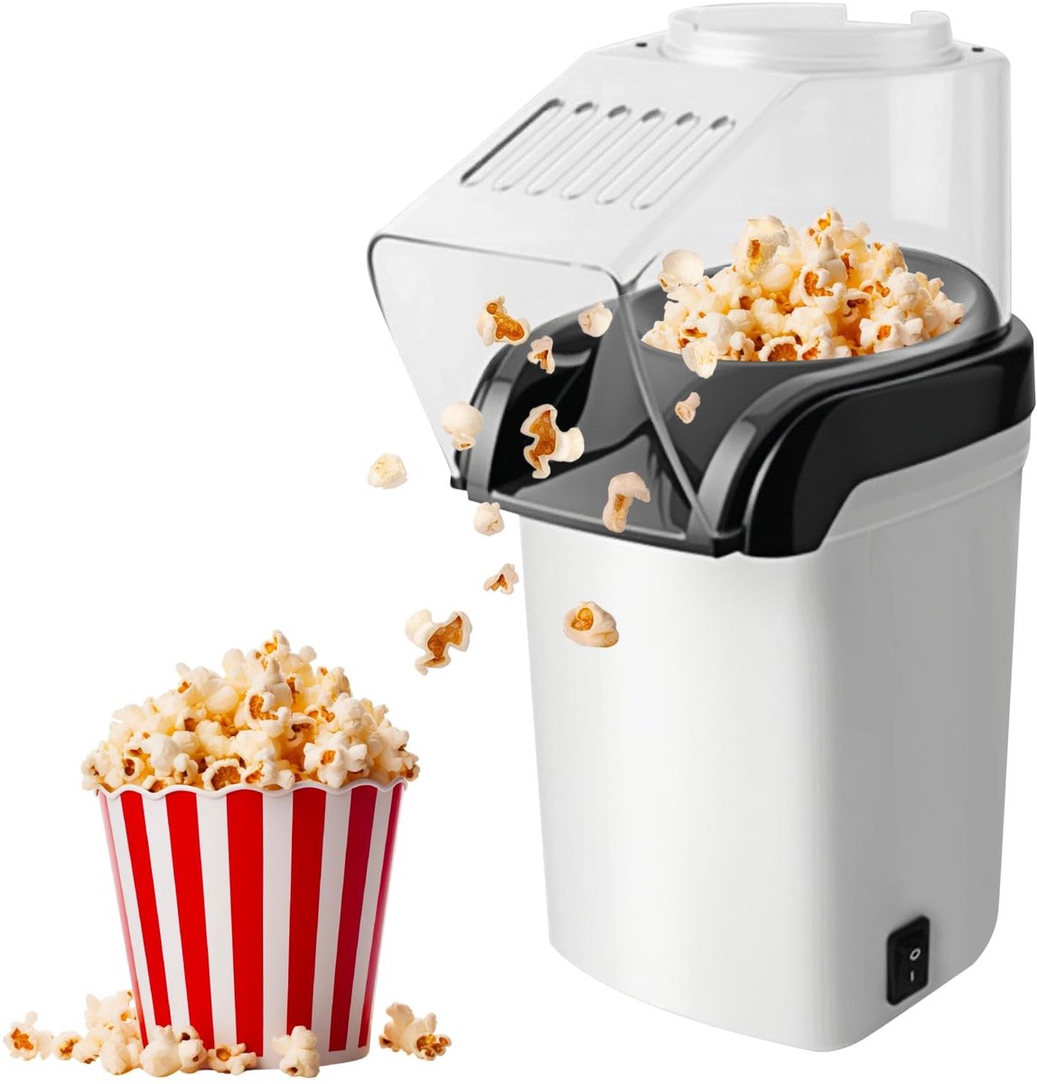 Solidchoice - Mini Popcornmachine met 1200W voor Gezonde Popcorn zonder Olie