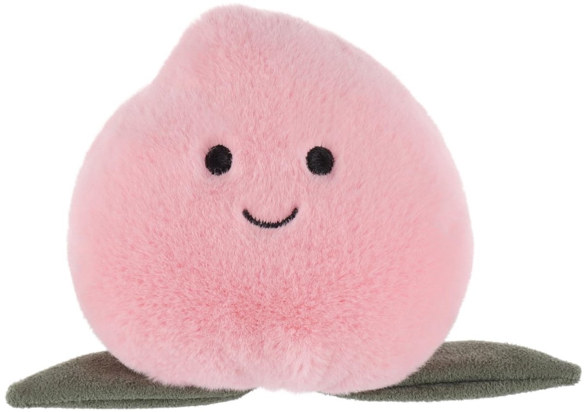 Solidchoice - Schattige Pluche Perzik Fruit Knuffel voor Kinderen 10cm