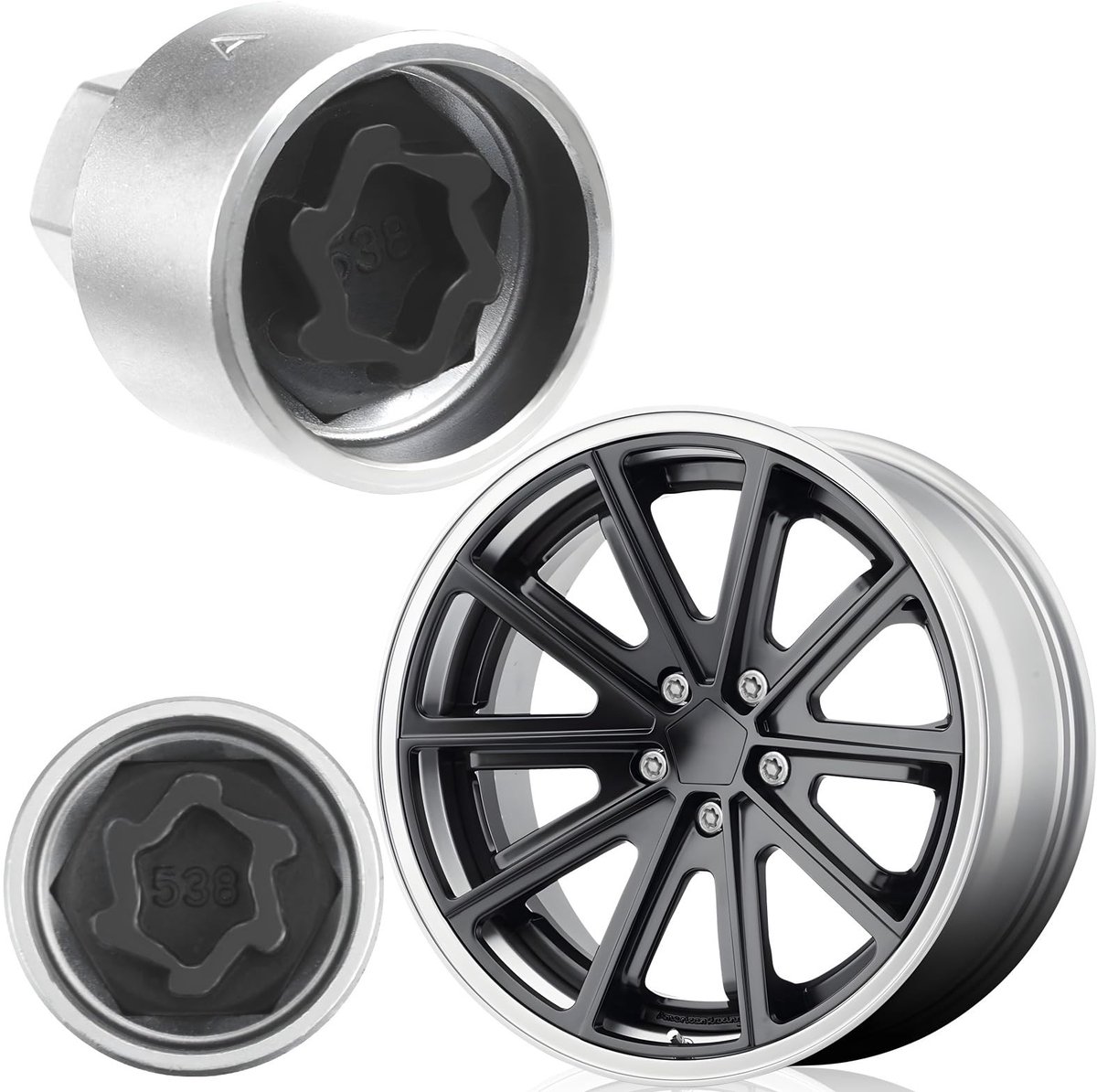 Solidchoice - Rim Lock Adapter voor Beveiliging van Voertuigen