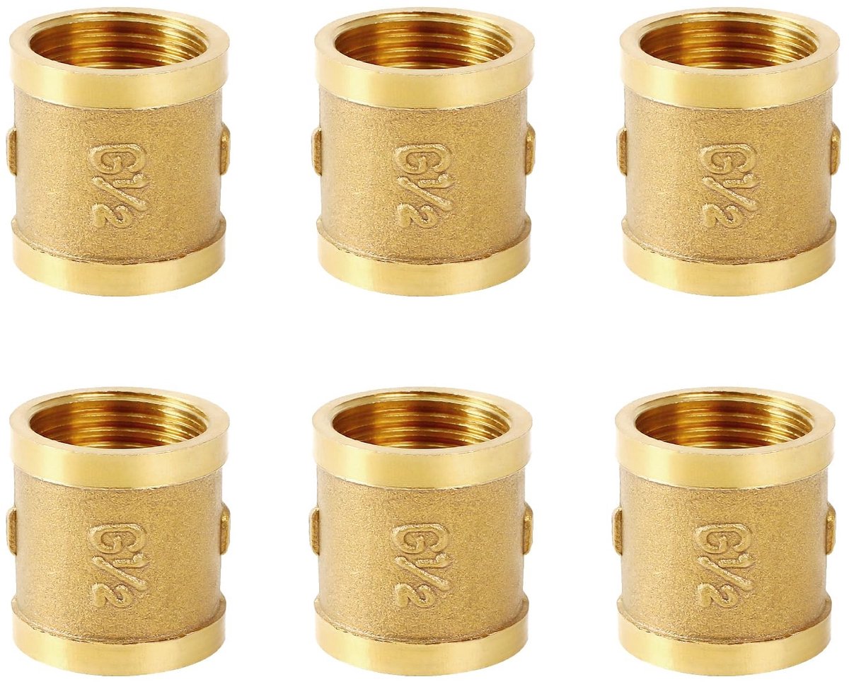 Solidchoice - 6 Stuks Messing Verminderingskoppeling voor Waterleidingen